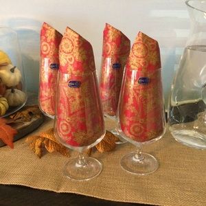 Crystallin Water Glasses. Wine Glasses